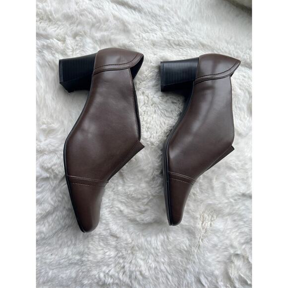 Laura Scott brown booties size 9 - Picture 2 of 6
